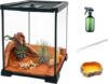 KAKOOTI Reptile Glass Terrarium Kit, 8″x8″x12