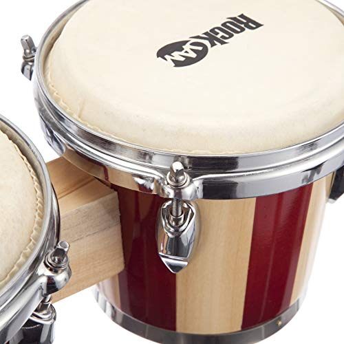 RockJam Bongo Drum Set With Padded Bag - Image 4