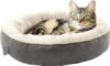 Love’s cabin Round Donut Cushion Bed, 20in Bed for Cats