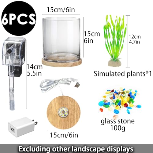 SANOSY Aquarium Starter Kit 0.81-Gallon Fish Tank - Image 2