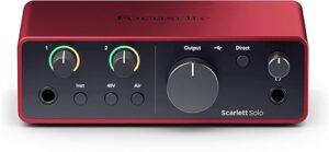 Focusrite Scarlett Solo 4th Gen USB Audio Interface