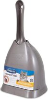 Petmate Scoop N’ Hide Cat Litter Scoop, Brushed Nickel