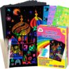 ZMLM Scratch Paper Art Set, 60 Pcs