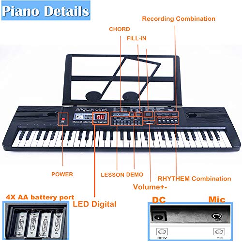 semart Piano Keyboard For Kids 61 Key - Image 3