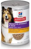 Hill’s Science Diet Sensitive Stomach & Skin Wet Dog Food, 12.8 oz, Case of 12