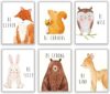 Throwback Traits Set Of 6 Baby Animal Nursery Prints
