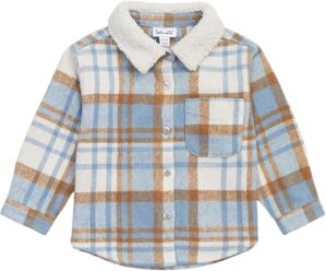 Splendid Sherpa Collar Flannel Shacket