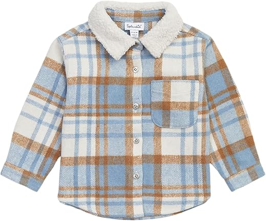 Splendid Sherpa Collar Flannel Shacket