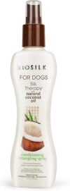 BioSilk Silk Therapy Dog Conditioner Spray, 7 Fl Oz