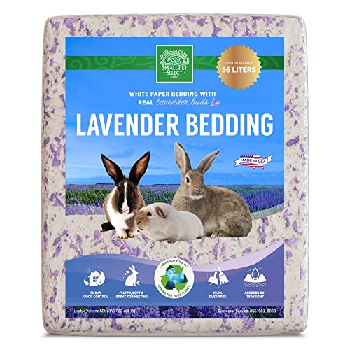 Small Pet Select White Paper Bedding With Lavender, 56L - Image 4
