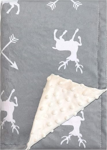 Kleitung Soft Plush Deer Baby Blanket 30x40 Inches