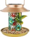 PENXUA Solar Bird Feeder, Waterproof, Lantern Light