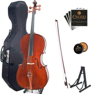 Cecilio Solid Wood Cello, CCO-300, Full Size