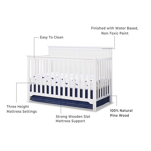 Sorelle 1138-W Adjustable Crib, White - Image 3