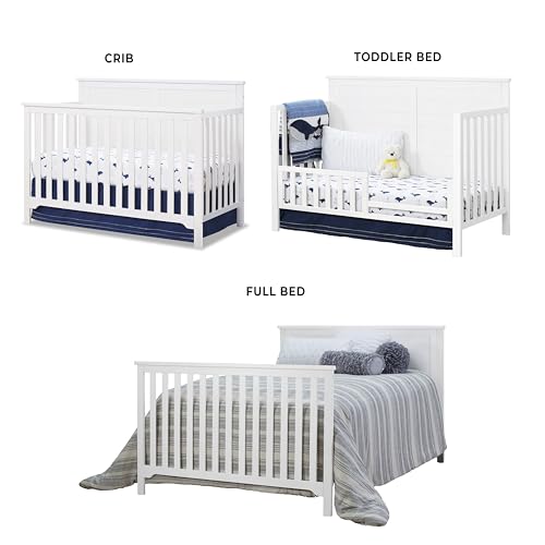 Sorelle 1138-W Adjustable Crib, White - Image 2