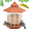 Yomideayard Squirrel Proof Hexagon Bird Feeder, Easy Clean