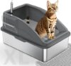 MIXJOY Stainless Steel XL Cat Litter Box