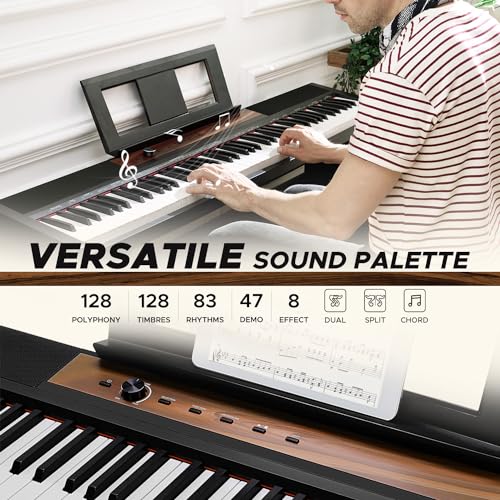 Starfavor 88 Key Digital Piano Keyboard, Semi-Weighted - Image 4