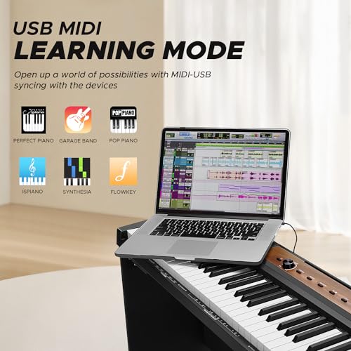 Starfavor 88 Key Digital Piano Keyboard, Semi-Weighted - Image 5