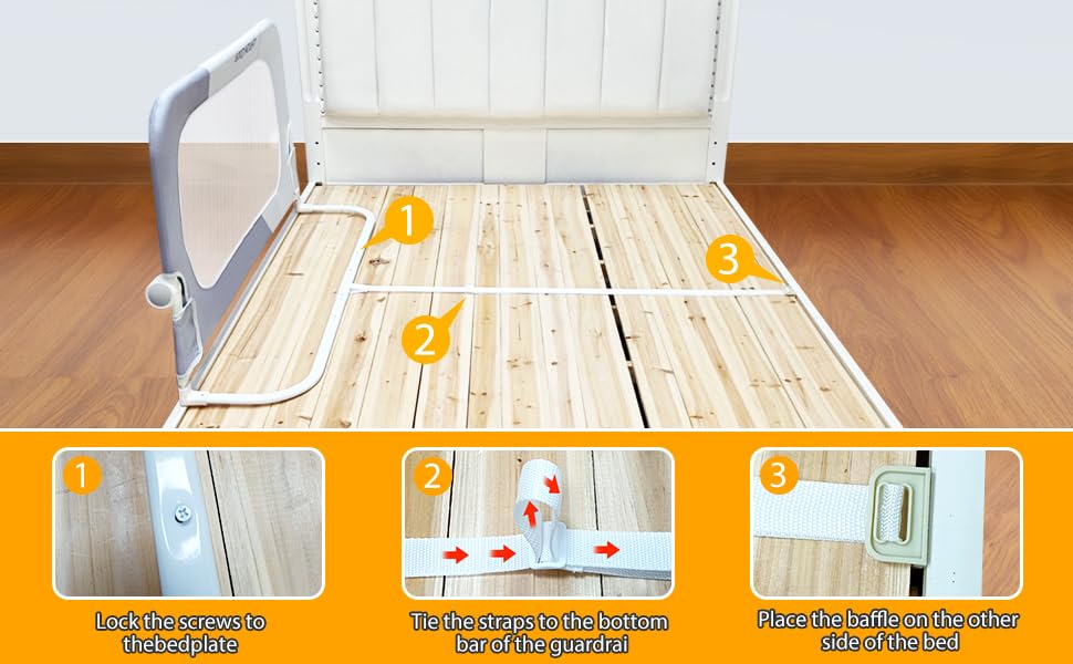 strenkitech Baby Bed Rails Guard For Toddlers - Image 5