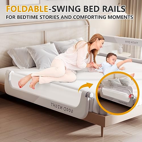 strenkitech Foldable Toddler Bed Rails - 32inch - Image 4