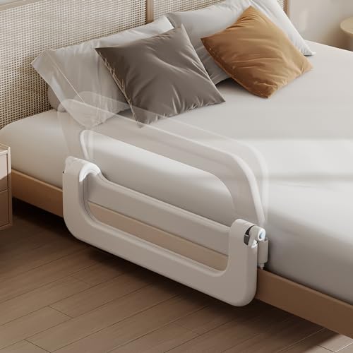 strentiki Baby Bed Guard Rail - 32in Adjustable - Image 2