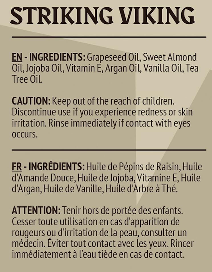 Striking Viking Beard Oil and Balm Conditioner - ABC123 - Image 5