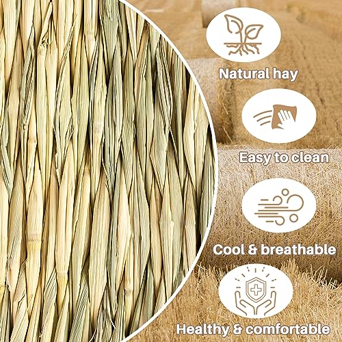 Sukh Rabbit Grass Mats - Natural Hay Woven - Image 3