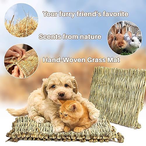 Sukh Rabbit Grass Mats - Natural Hay Woven - Image 2