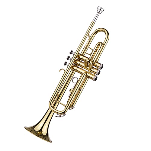 summina Trumpet Bb Brass Instrument with Mouthpiece - Image 3
