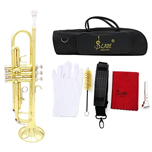 summina Trumpet Bb Brass Instrument with Mouthpiece - Image 4