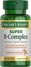 Nature’s Bounty Super B Complex 150 tablets