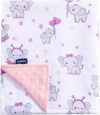 QSTEHEML Super Soft Baby Blanket Elephant 30*40inch