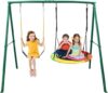 Trekassy Swing Set With Saucer And Belt Swings