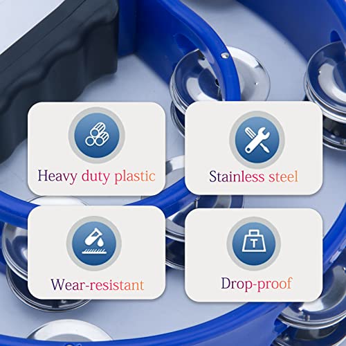 SZLYYDS 4 Pack 9" Tambourines, Double Row - Image 4
