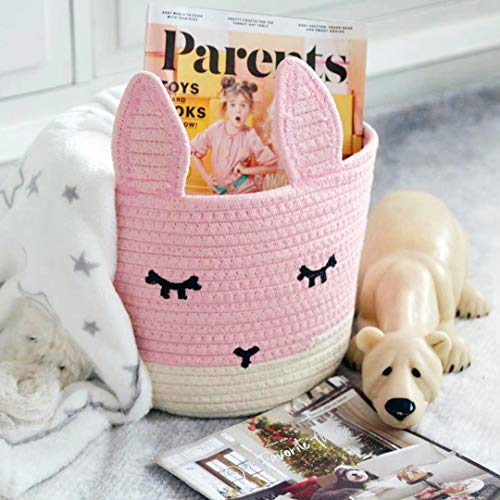 T&T Homewares Small Cute Pink Bunny Basket for Baby - Image 4