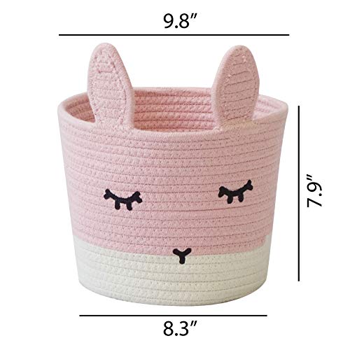 T&T Homewares Small Cute Pink Bunny Basket for Baby - Image 2