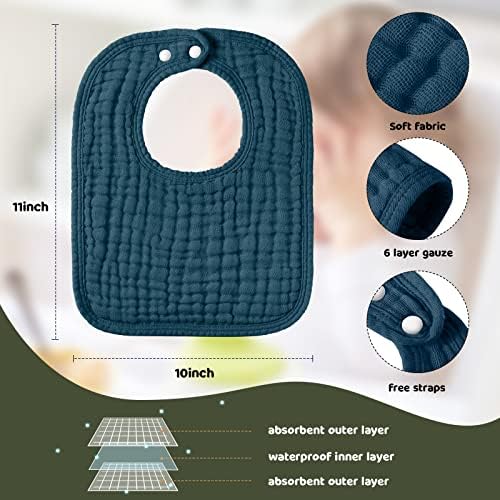 Tallew 8 Pack Baby Burp Cloth - Image 3