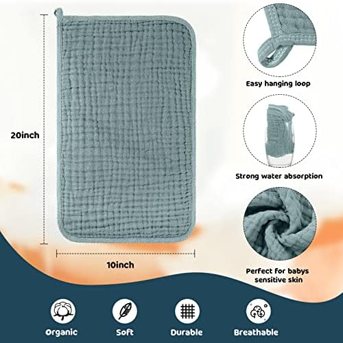 Tallew 8 Pack Baby Burp Cloth - Image 2