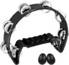 EASTROCK Tambourine With Metal Jingles And Egg Shakers