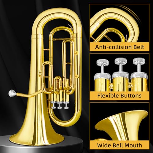 TianChunyue Euphonium Brass Instrument with Case - Image 3