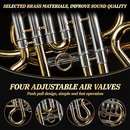 TianChunyue French Horn, 3-Key Brass Lacquered Gold - Image 4