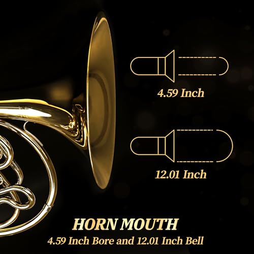 TianChunyue French Horn, 3-Key Brass Lacquered Gold - Image 5