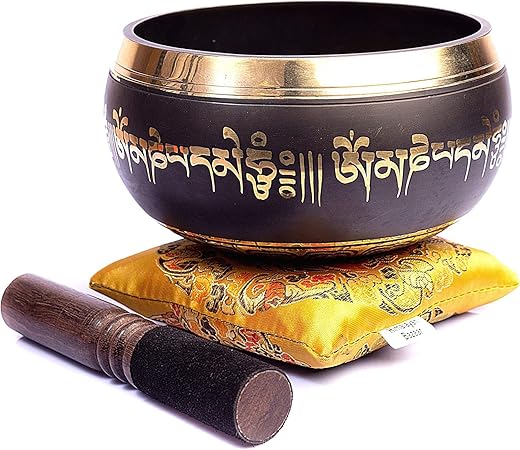 HIMALAYAN BAZAAR Tibetan Singing Bowl Set - Master Healing