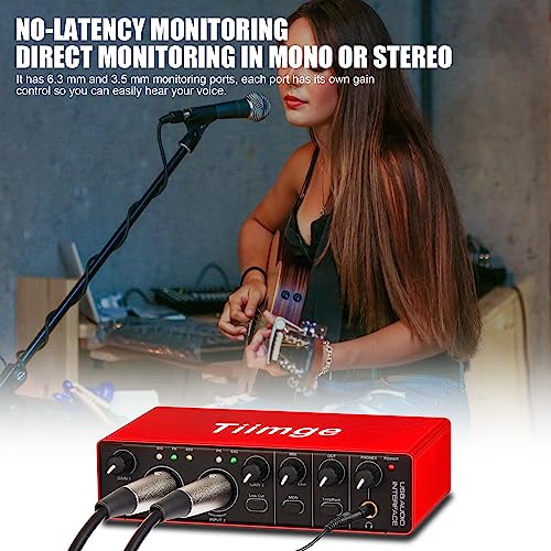 Tiimge USB Audio Interface with 48V Phantom Power - Image 3