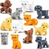 Entervending Tiny Dog And Cat Figurines – 25 Pcs