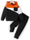 Vitalique Toddler Boy Color Blocking Hoodies + Pants