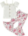 Fernvia Toddler Girl Summer Clothes Set 1-6T