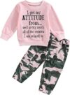 Fernvia Toddler Girls Fall Outfit 2T-5T