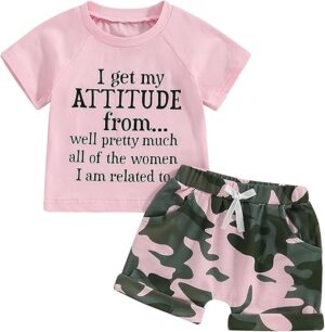 Fernvia Toddler Girls Summer Outfits 1T 5T
